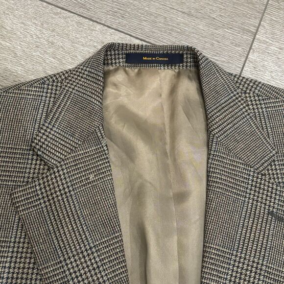 Vintage Chaps Ralph Lauren Tweed Wool Blazer 42T Sport Coat - Picture 2 of 13